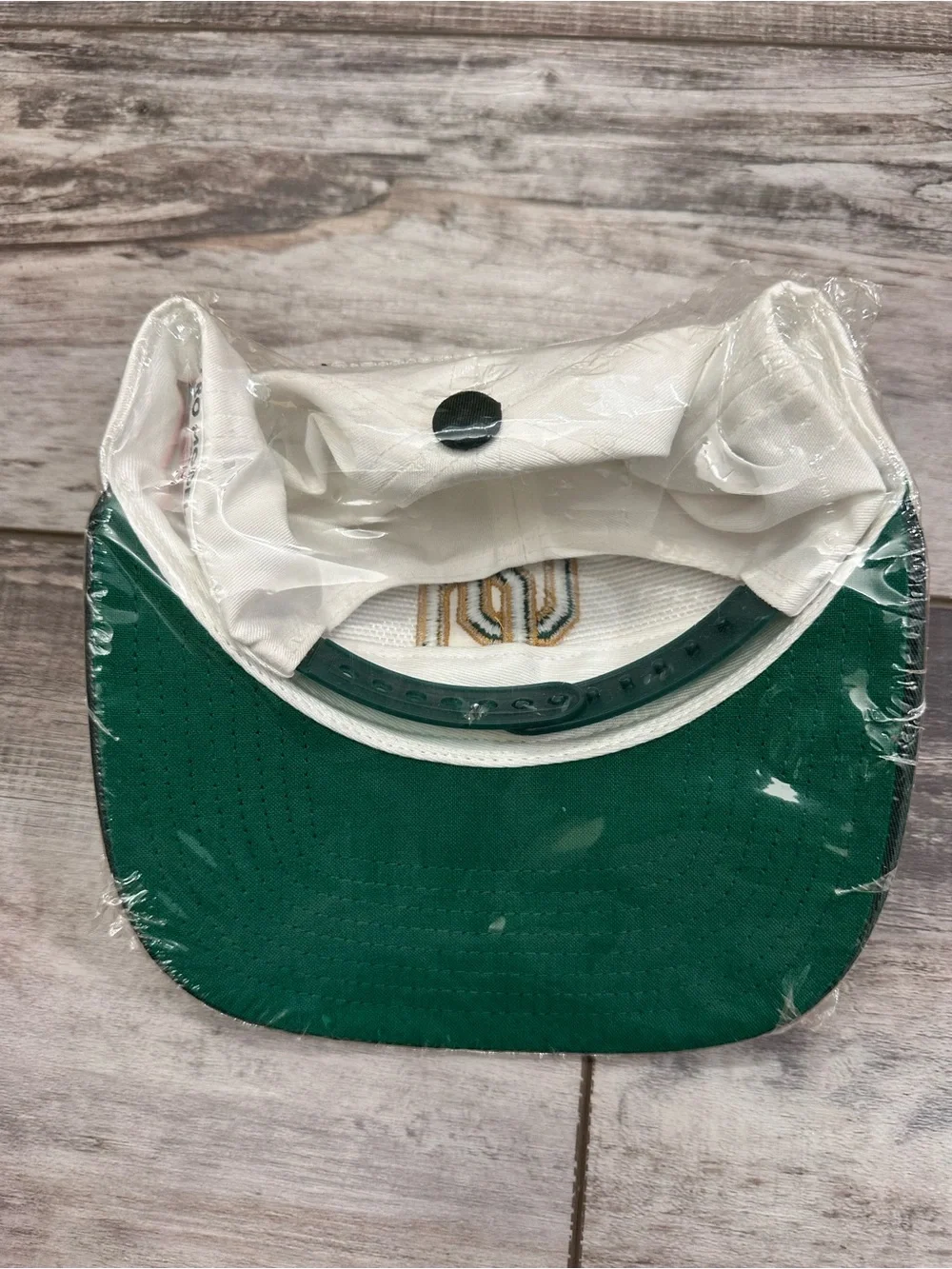 University of Oregon Branded Two-Tone Green & White Baseball Cap Vintage